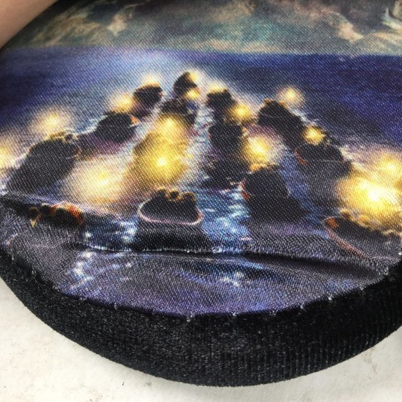 Harry Potter Slippers Black Size Large/XL Women 10-13 Men 9-12 - Picture 10 of 10